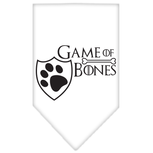 Game of Bones Screen Print Bandana White Small